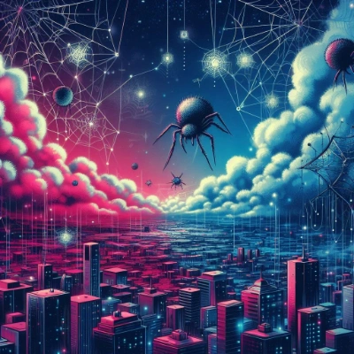 ネットワークの雲と蜘蛛