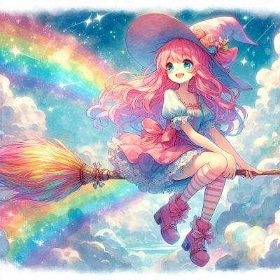 虹を描く魔法