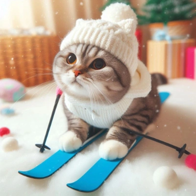 猫はスキーがしたい