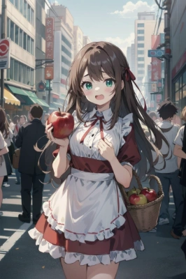 〇形りんごを食べるんご！🍎