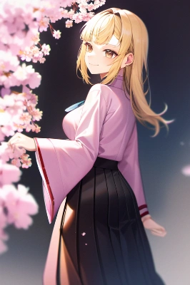 着物×桜