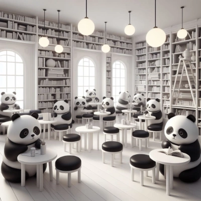 パンダの図書館