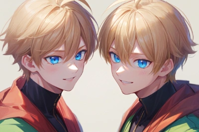 金髪の双子
